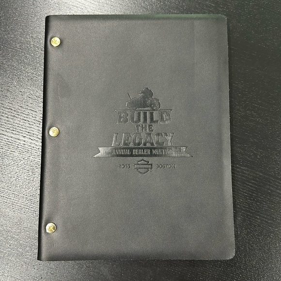 Harley-Davidson Leather Cover Notebook - Picture 1 of 6